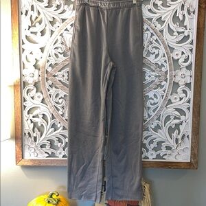 Refuge Athletics Gray High Elastic Waist Widish Straight Leg Sweat Pants sz XS